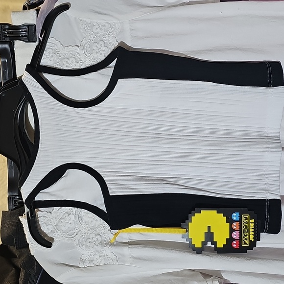 Nwt Girls Pacman Tank Top Woth Built In Sports Bra - Picture 4 of 4